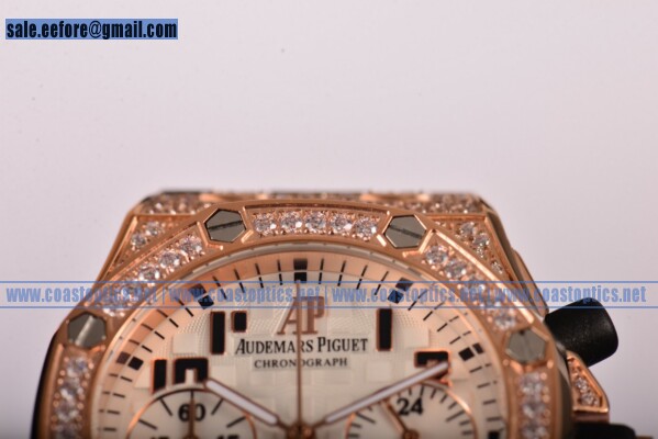 Best Replica Audemars Piguet Royal Oak Offshore Chrono Watch Rose Gold 26170st.oo.d101cr.15D (EF)